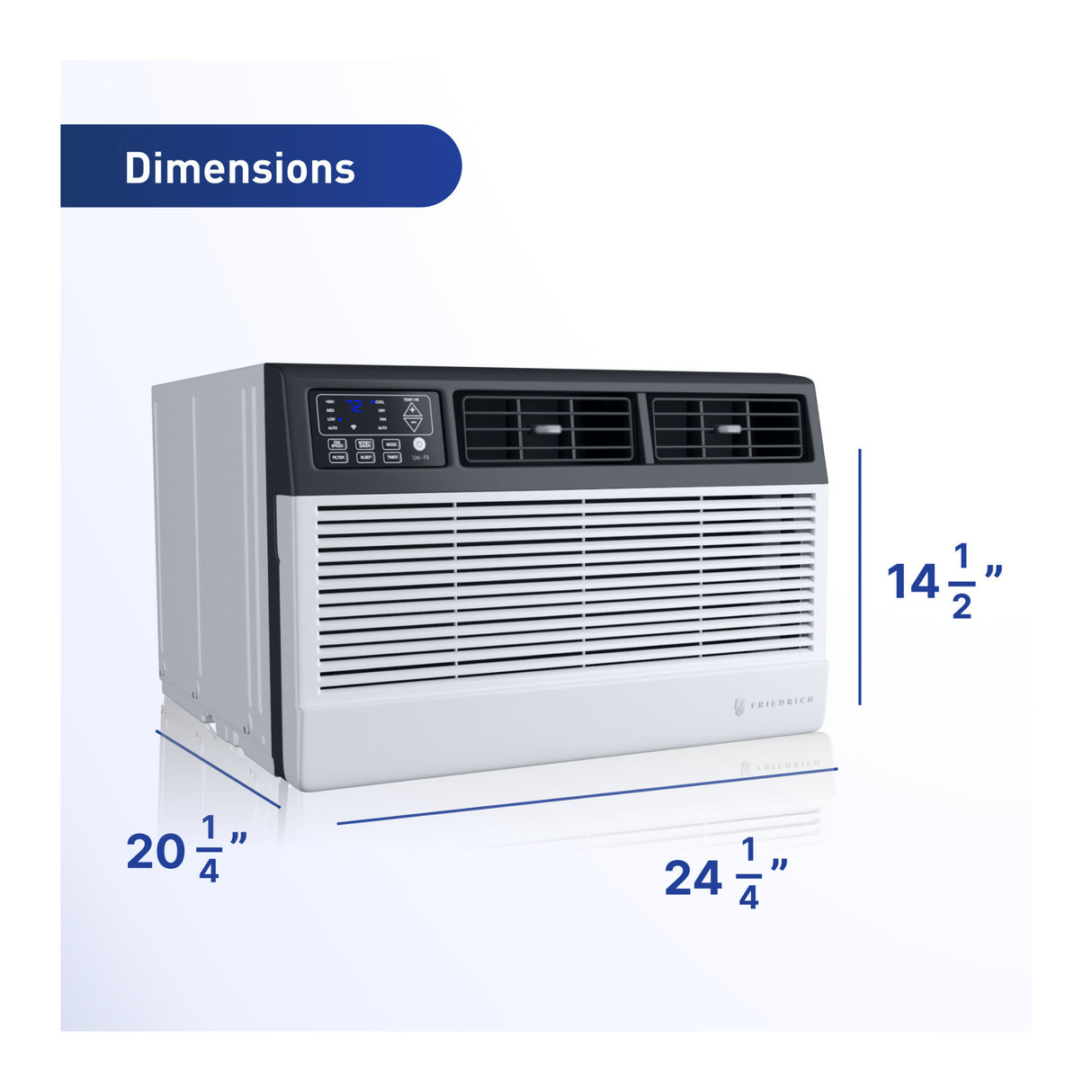 Friedrich Uni Fit Smart Thru The Wall Air Conditioner with Cooling and Heating