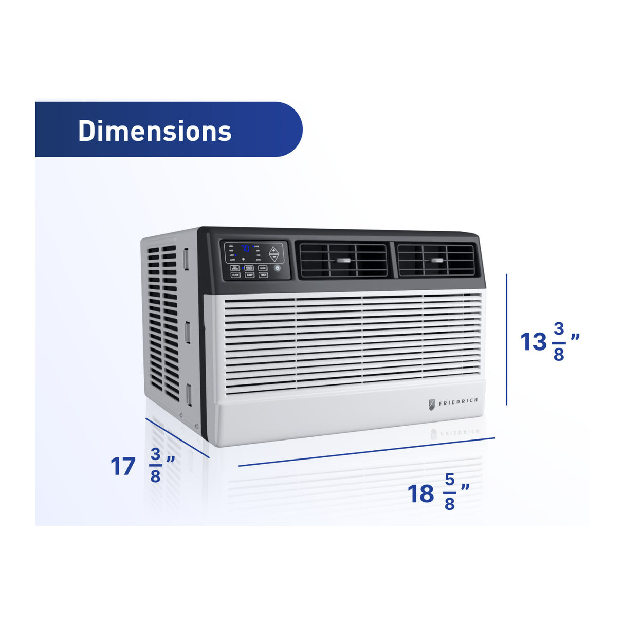 Friedrich CCF10B10C Chill Premier Smart Wi Fi White Room Air Conditioner