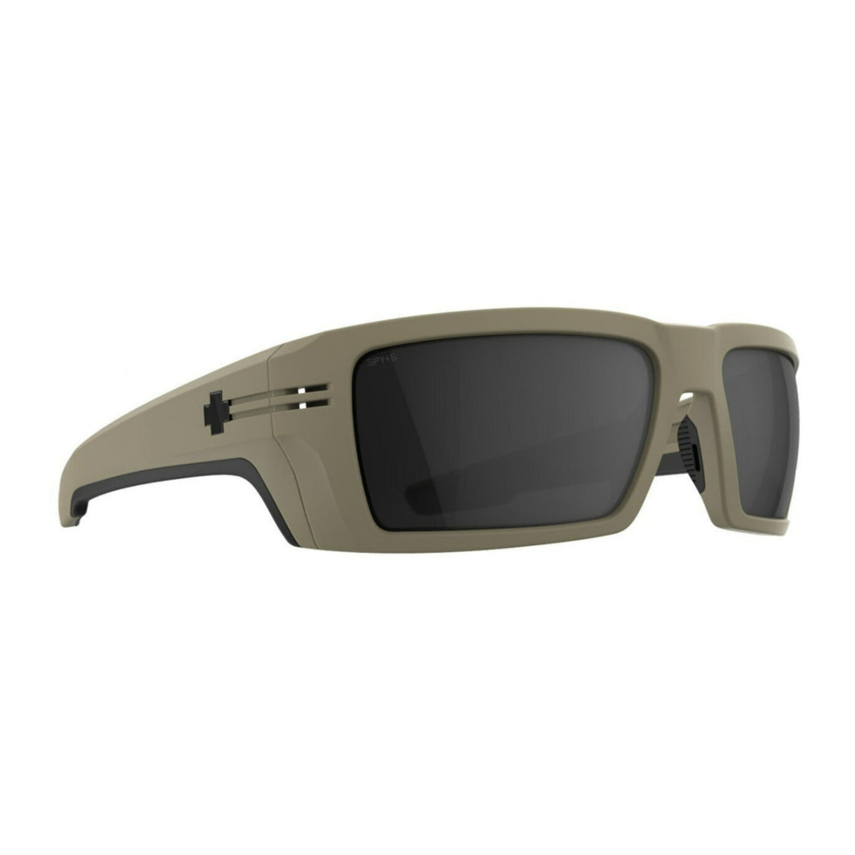 SPY Optic Rebar SE Matte Sand and Happy Gray Medium to Large Fit Sunglasses