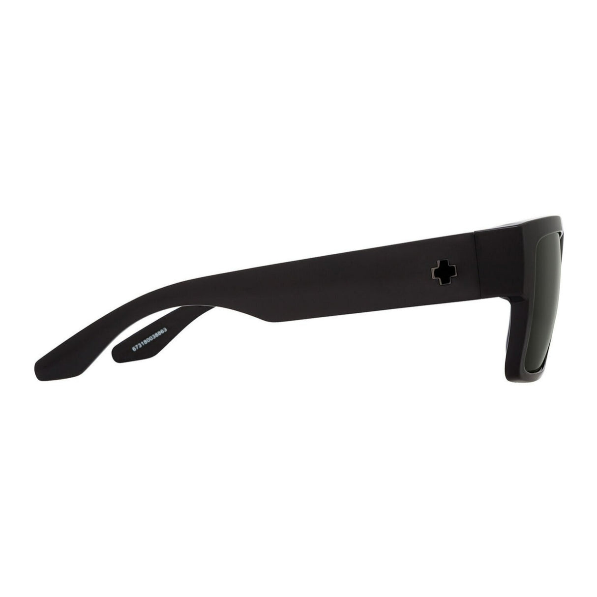 SPY Optic Cyrus Black and HD Plus Gray Green Medium to Large Fit Sunglasses