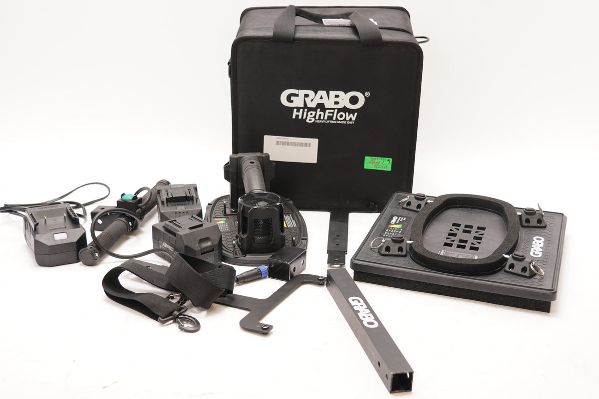 GRABO High Flow Black Suction Tool Kit with Suction Plate and LED Display (Used)