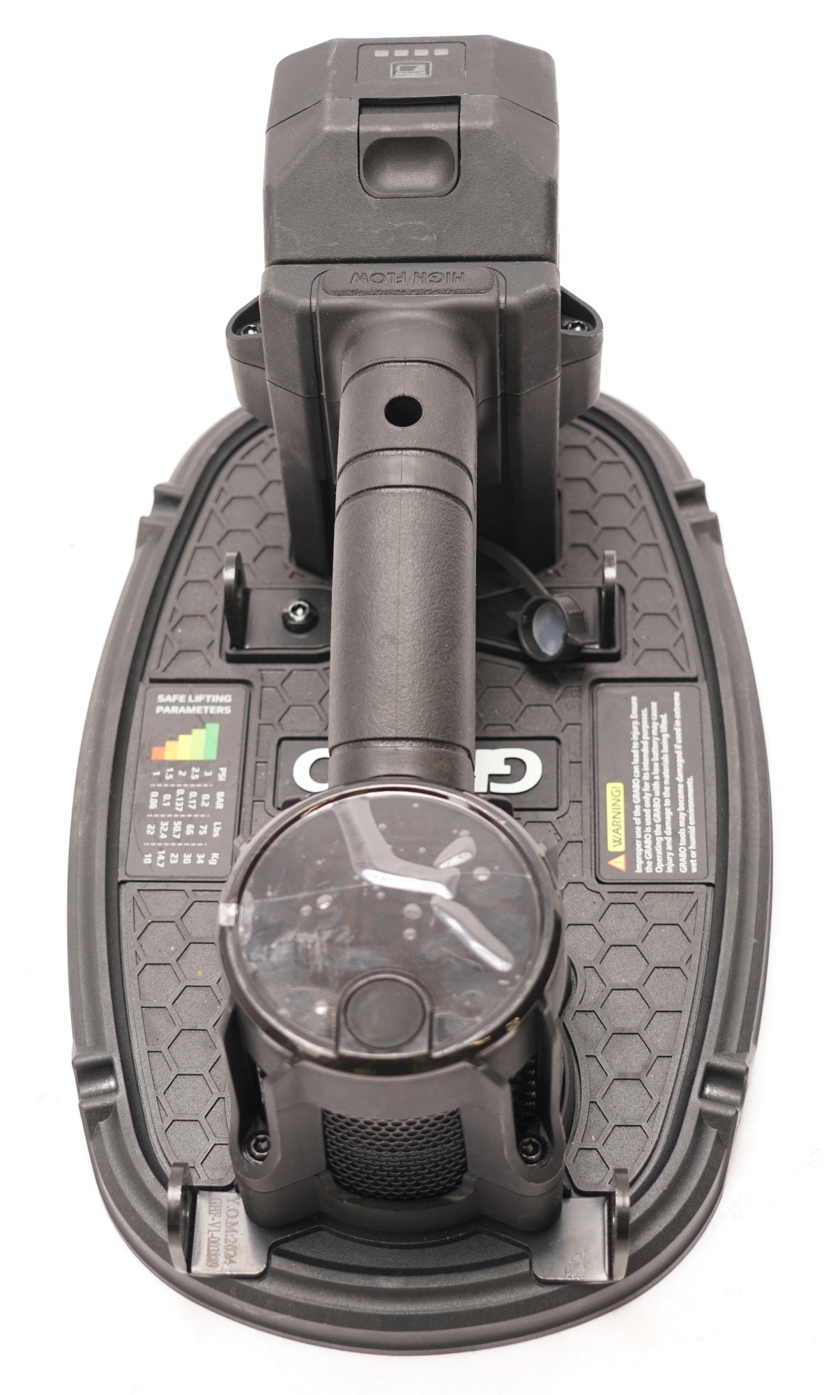 GRABO High Flow Black Suction Tool Kit with Suction Plate and LED Display (Used)
