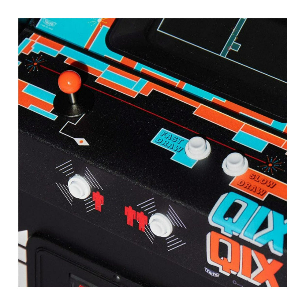 Numskull Official Taito QIX Quarter Size Wooden Arcade Cabinet with 3W Speakers