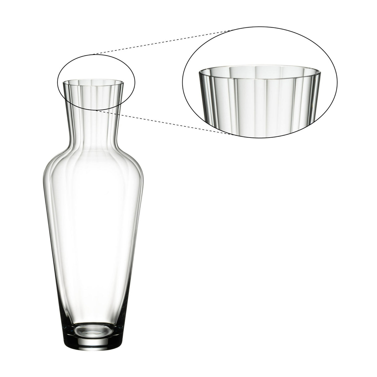 RIEDEL Veritas Riesling and Zinfandel 4 Pack Clear Glass with Mosel Decanter