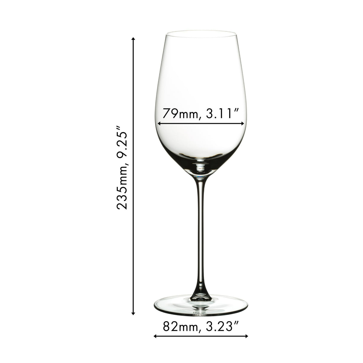 RIEDEL Veritas Riesling and Zinfandel 4 Pack Clear Glass with Mosel Decanter