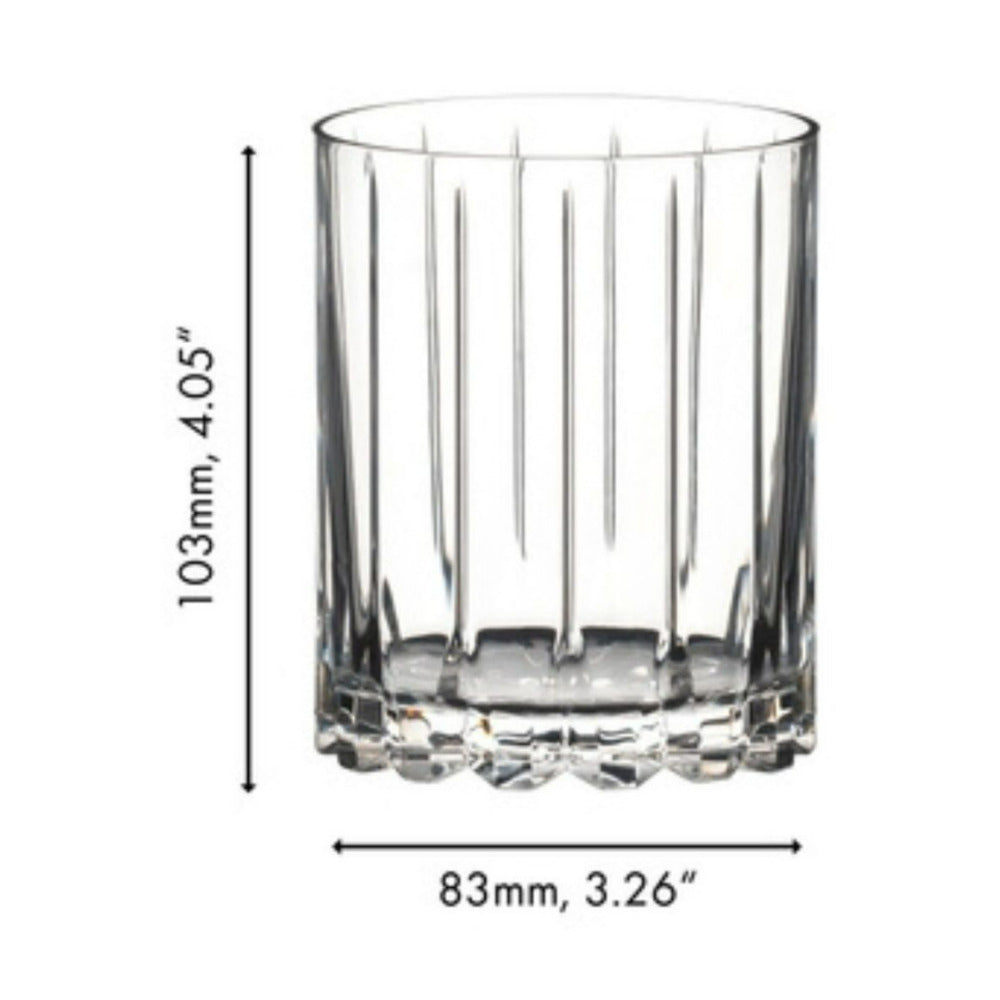 RIEDEL Dishwasher Safe 2 Pack Clear Resort Retail Double Rocks Tumbler