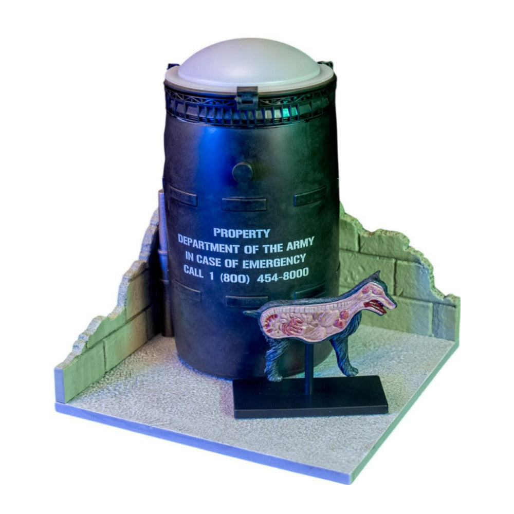 Trick or Treat Studios Return of the Living Dead 245 Trioxin Barrel with Dog Set