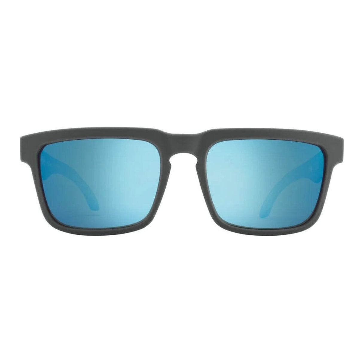 SPY Helm Happy Gray Green Polar with Light Blue Spectra Mirror Lens Sunglasses