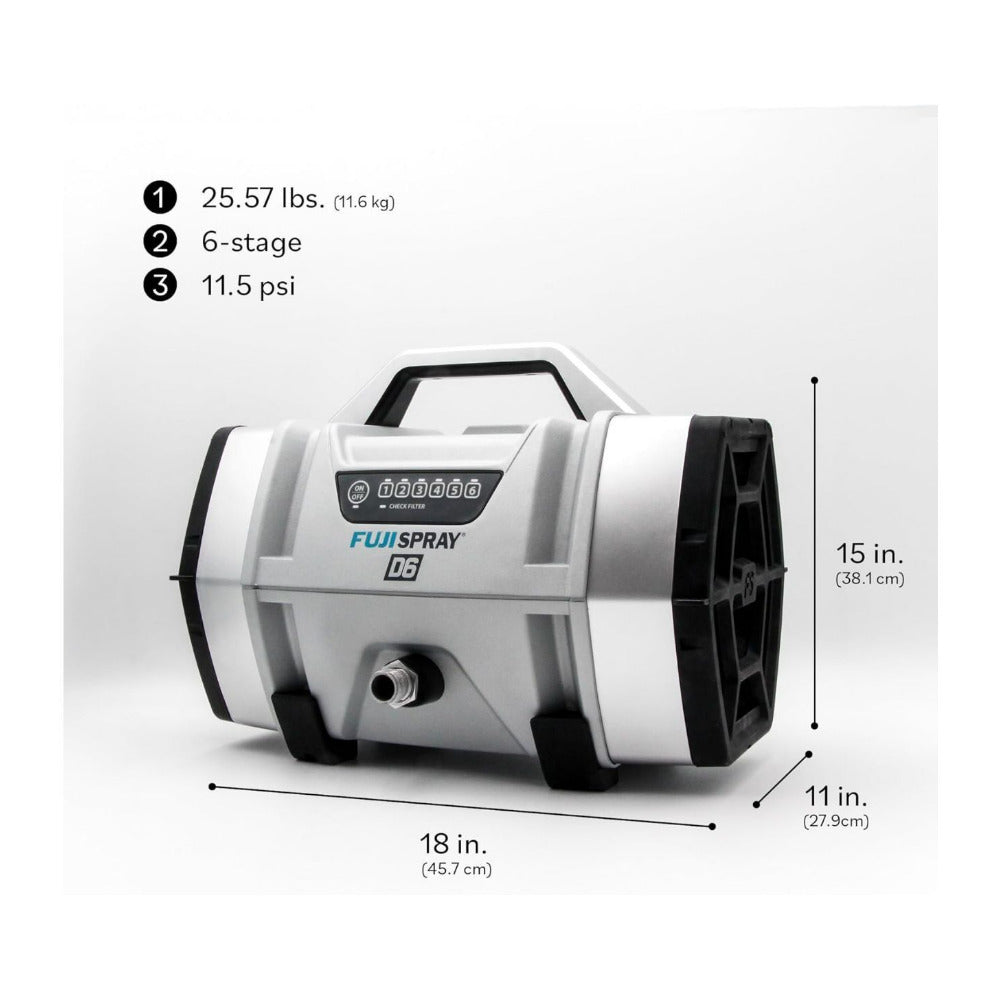 Fuji Spray D6 6 Stage HVLP Gray Turbine Sprayer with T70 HVLP Spray System