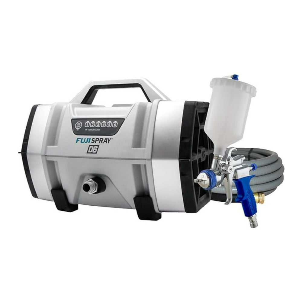 Fuji Spray D6 6 Stage HVLP Gray Turbine Sprayer with T75G HVLP Spray System (Open Box)