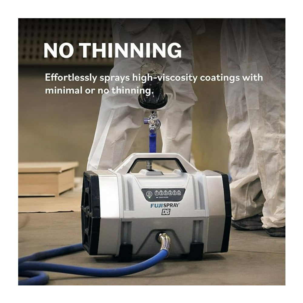 Fuji Spray D6 6 Stage HVLP Gray Turbine Sprayer with T75G HVLP Spray System (Open Box)