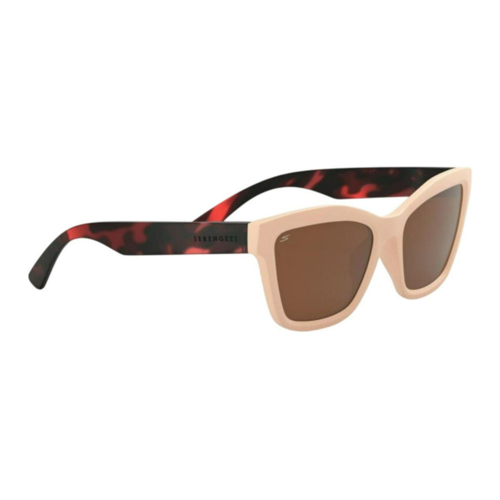 Serengeti Rolla Rectangular Sunglasses with Saturn Polarized Drivers Cat Lens