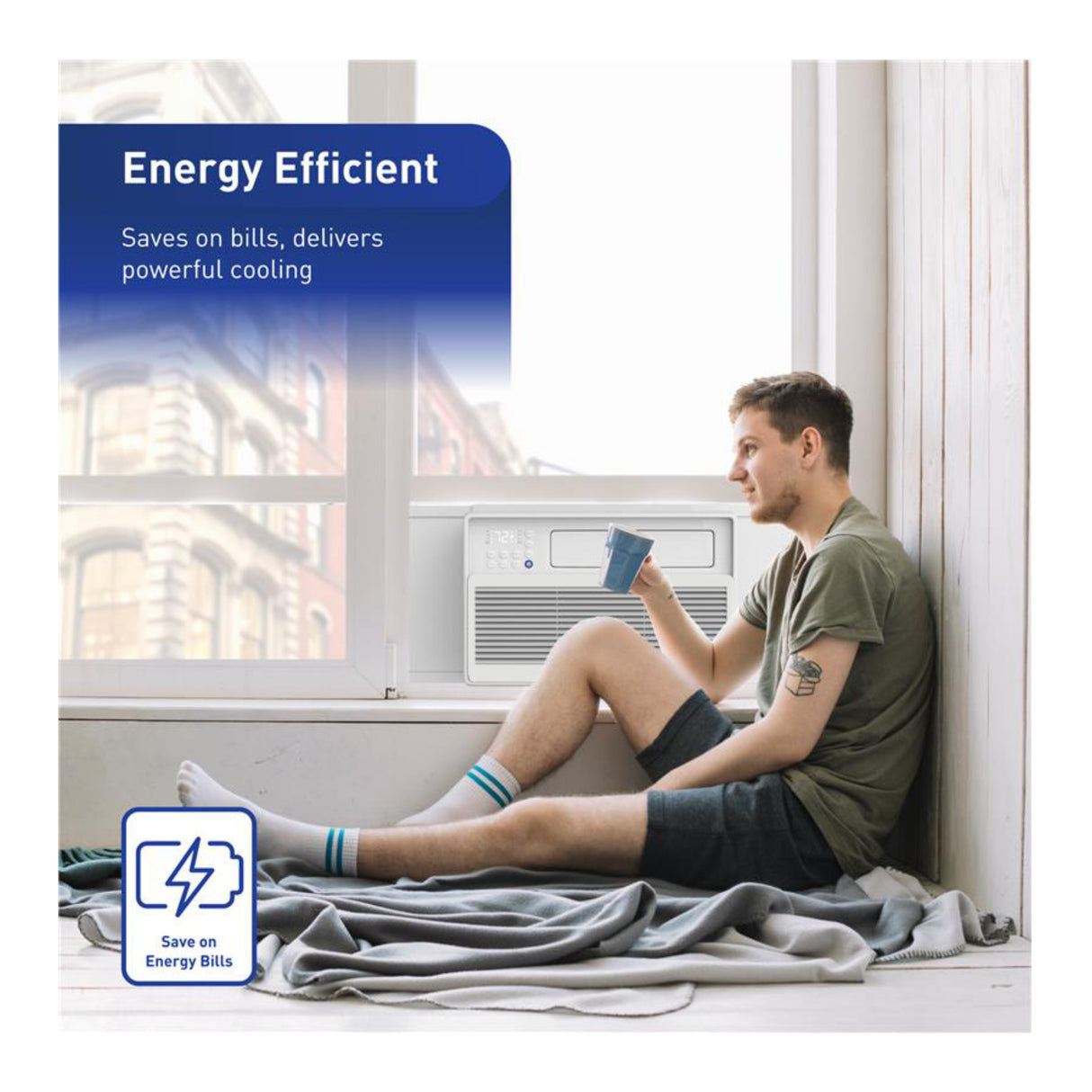 Friedrich Chill Premier 8000 BTU Inverter Smart Window Air Conditioner (White)