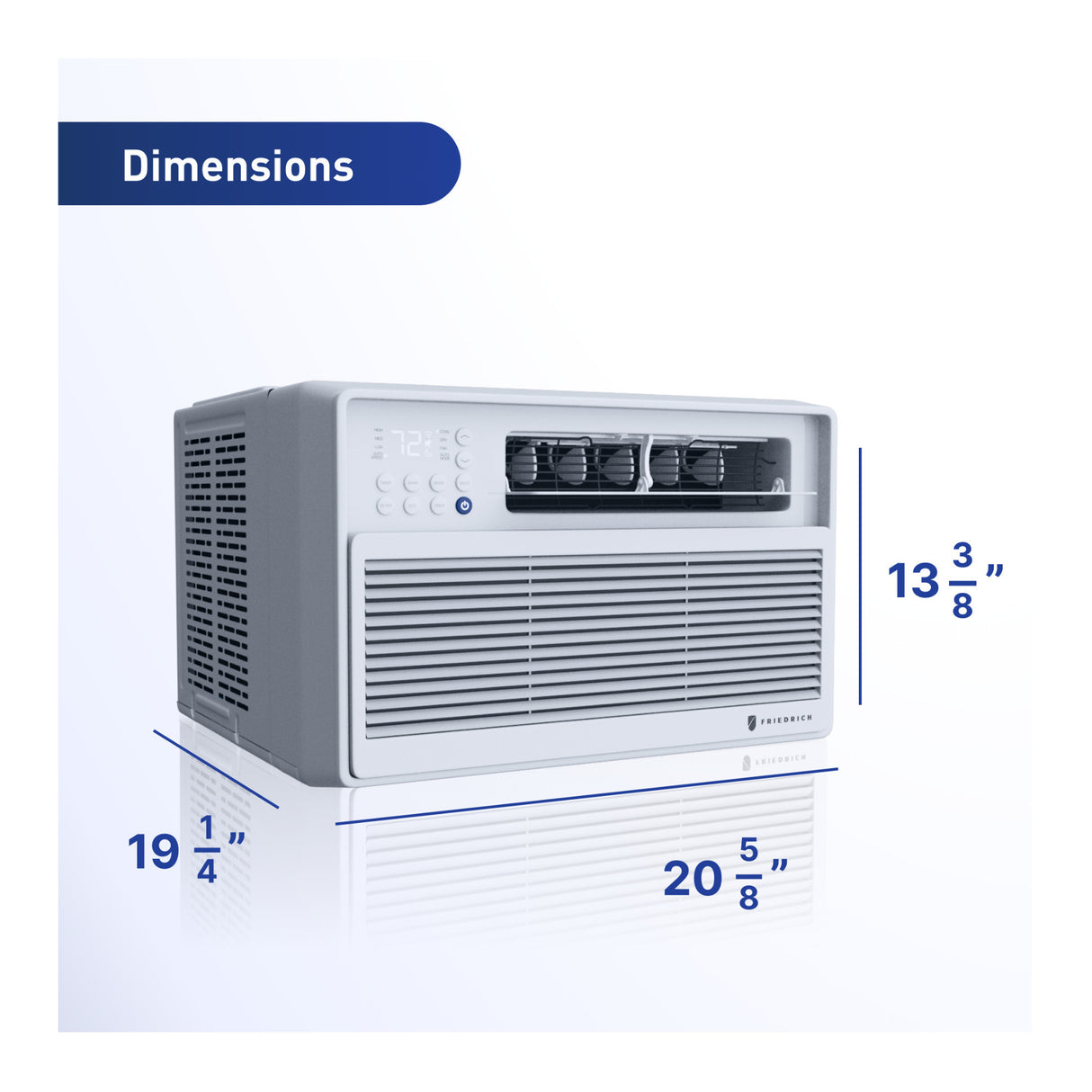 Friedrich Chill Premier 8000 BTU Inverter Smart Window Air Conditioner (White)
