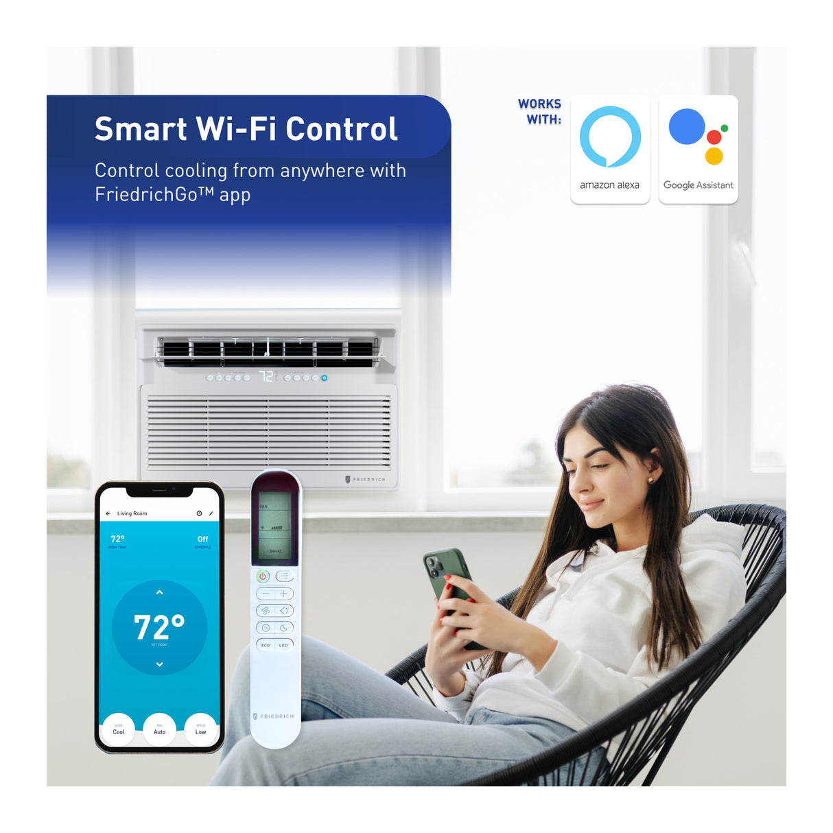 Chill Premier Inverter 18,000 BTU Smart Window Air Conditioner