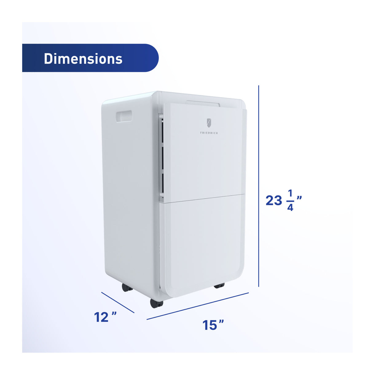 Friedrich D50B1B Dehumidifier with 15-Feet Built-in Drain Pump