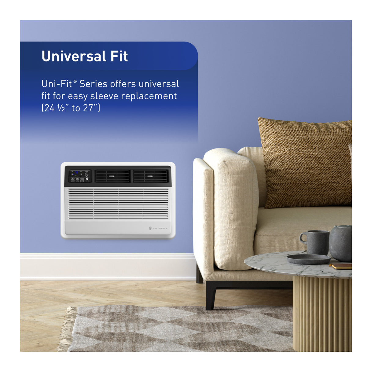 Friedrich Uni Fit 10000 BTU Smart Through The Wall Air Conditioner (230 Volts)