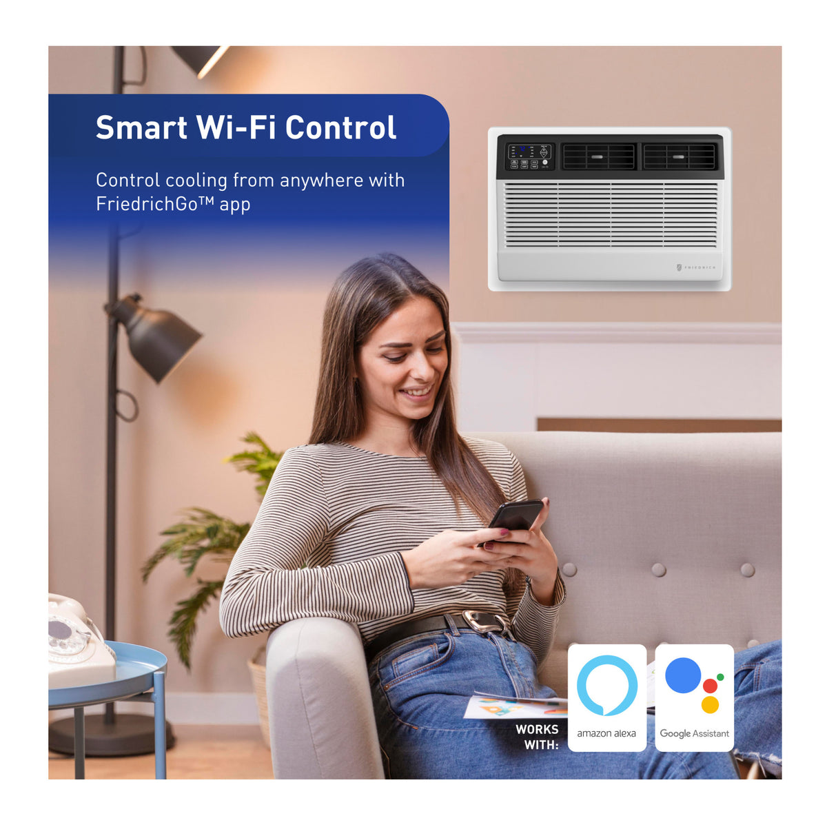 Friedrich Uni Fit Smart Thru The Wall 230 V Air Conditioner with Heating