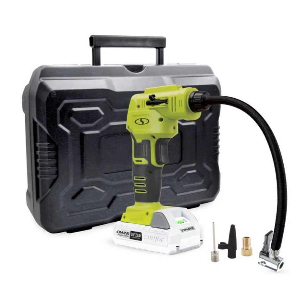 Sun Joe Auto Joe 24V AJC LTE 24 V IONMAX Cordless Portable Air Compressor Kit
