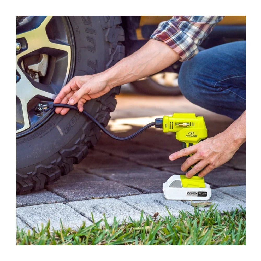Sun Joe Auto Joe 24V AJC LTE 24 V IONMAX Cordless Portable Air Compressor Kit