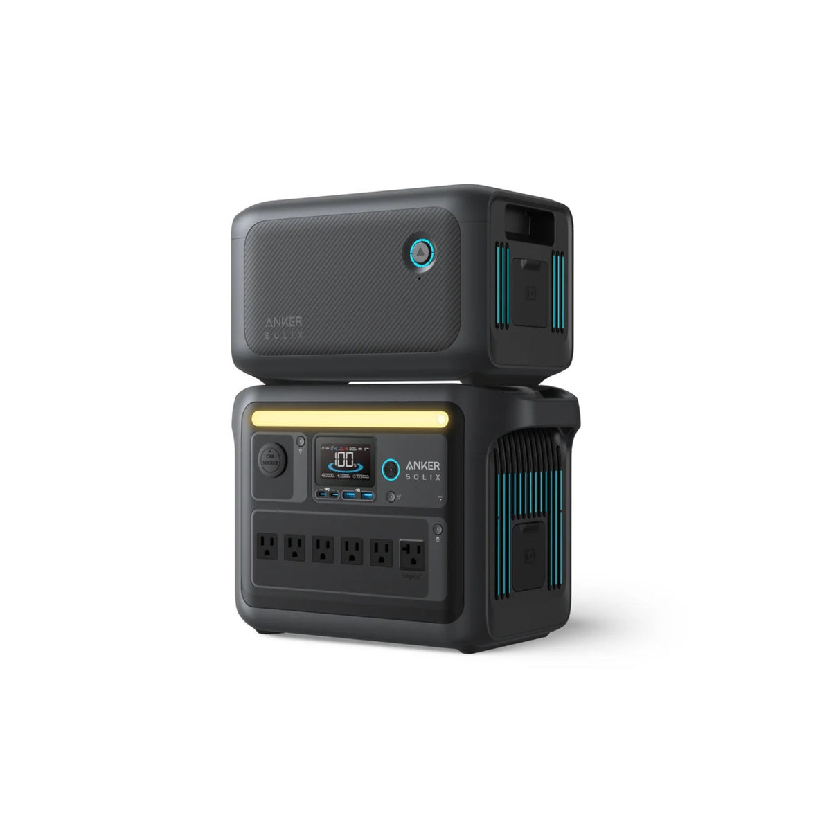 Anker SOLIX C1000X Portable Power Station and Expansion Battery (2112Wh, 1800W)