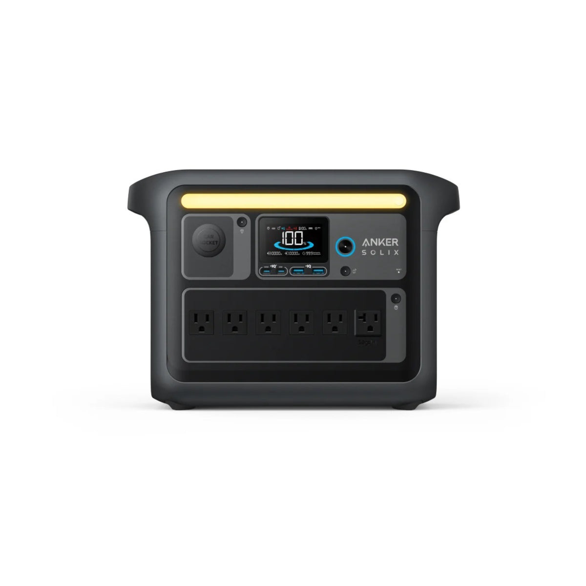 Anker SOLIX C1000X Portable Power Station and Expansion Battery (2112Wh, 1800W)
