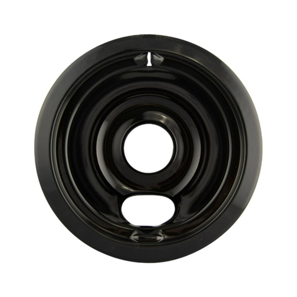 Range Kleen P119204XN Drip Bowls Bundle with 8 Black Style B Porcelain Bowls