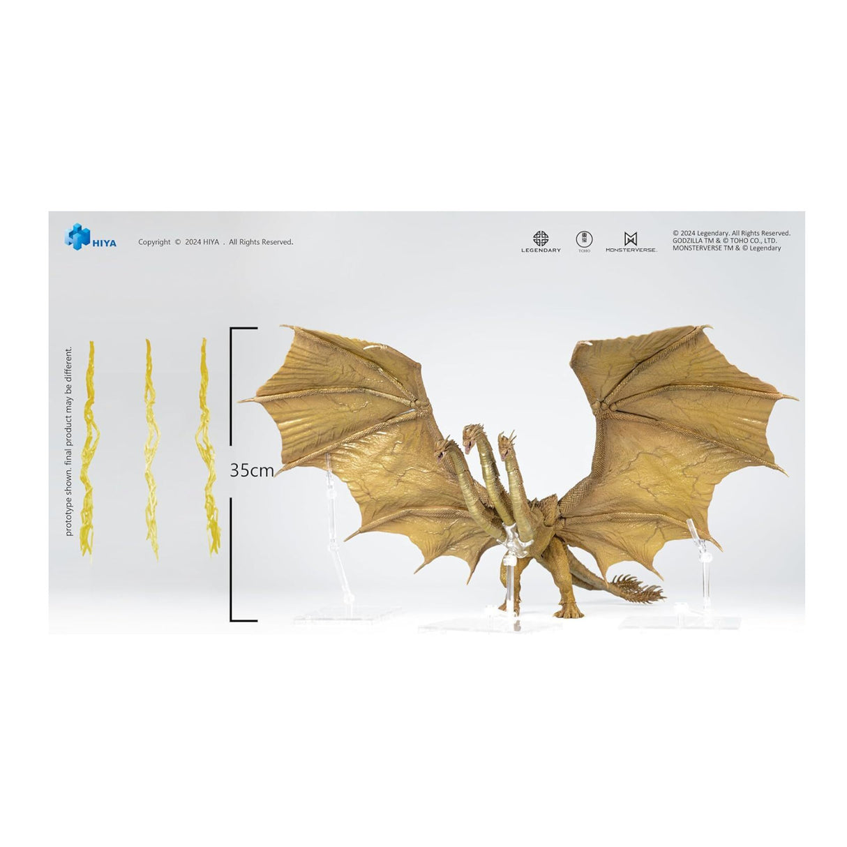 Hiya Toys Godzilla: King of Monsters King Ghidorah Exclusive Action Figure