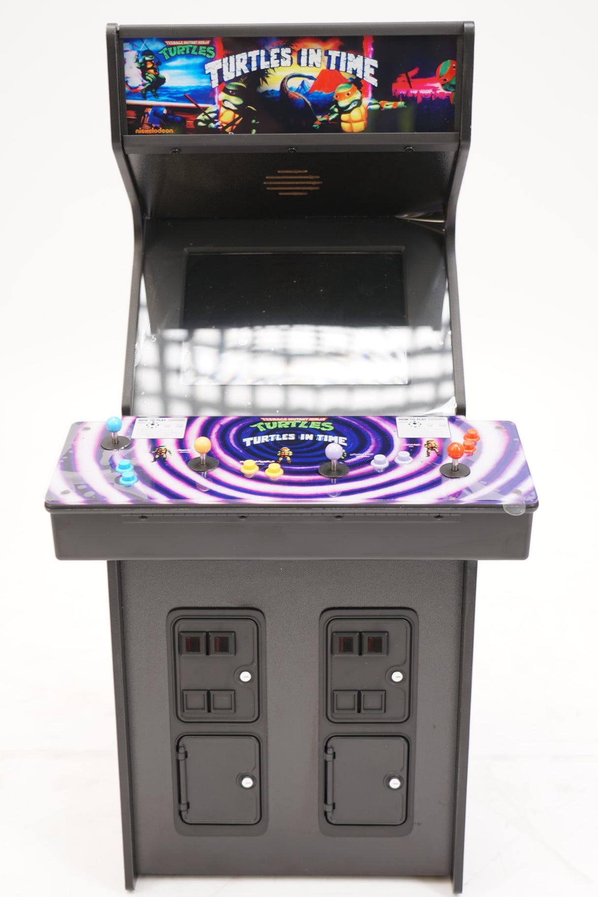 Quarter Arcades Teenage Mutant Ninja Turtles in Time Wooden Replica Arcade Game (Used)