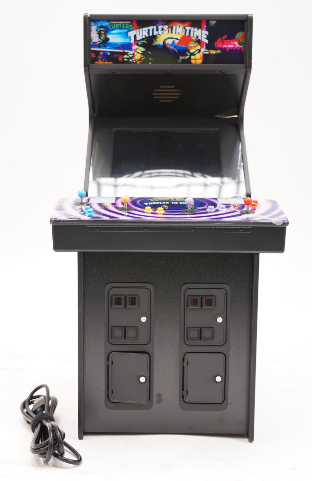 Quarter Arcades Teenage Mutant Ninja Turtles in Time Wooden Replica Arcade Game (Used)