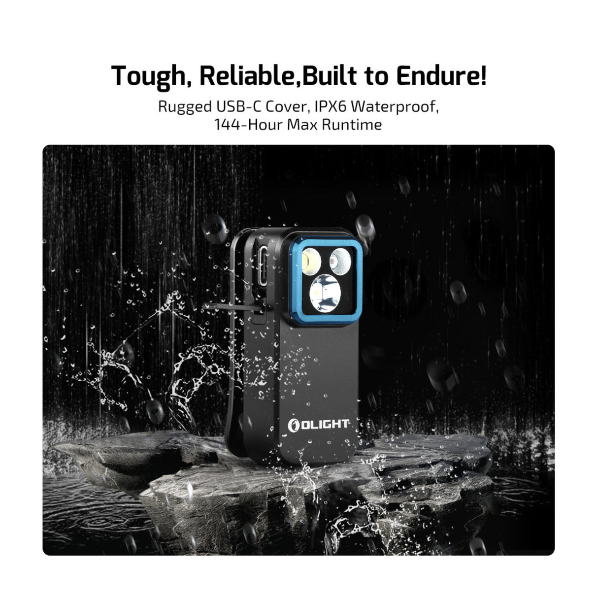 Olight Oclip Pro Rechargeable Clip-On Light (Black)
