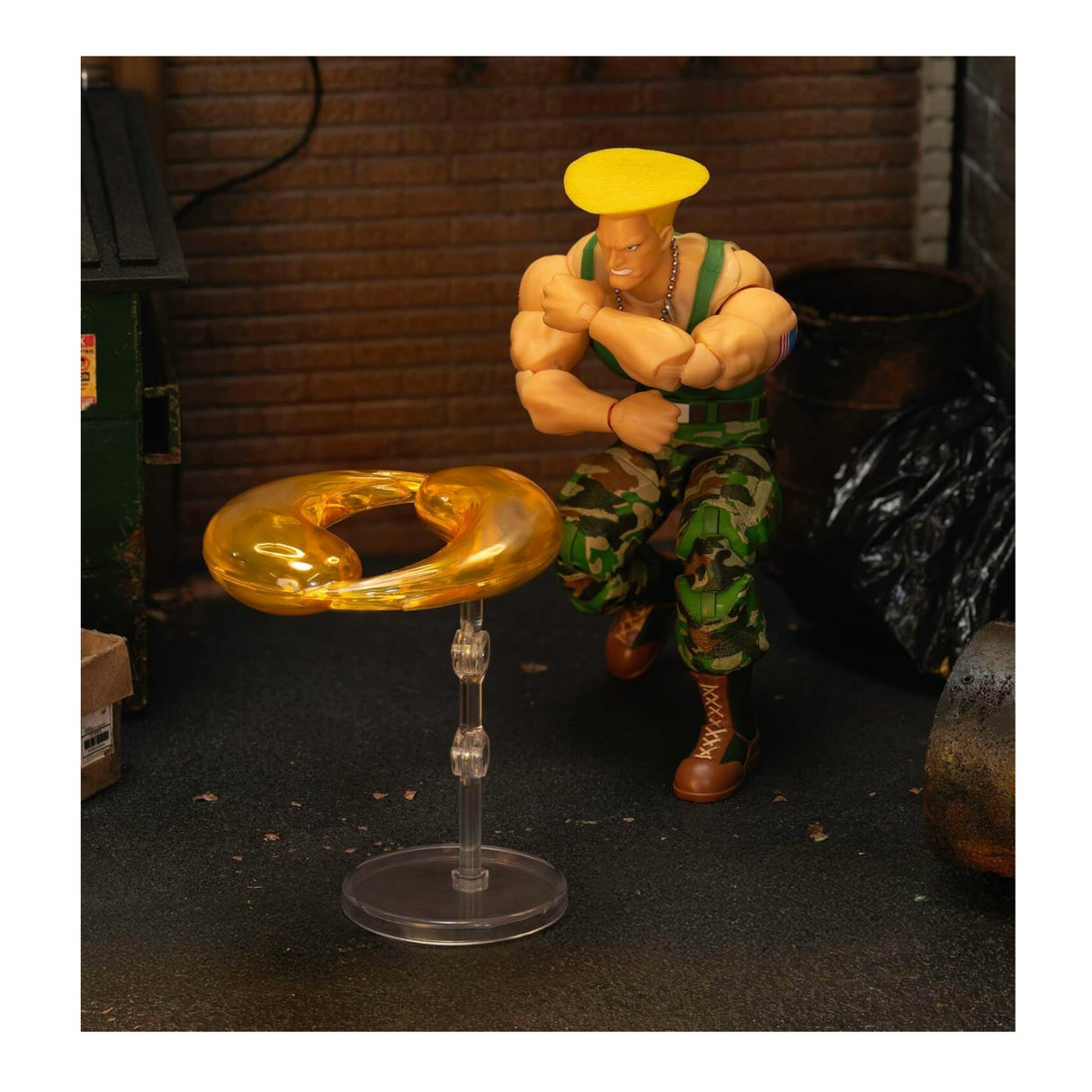 Jada Toys Street Fighter II Guile 6-in Articulated Collectible Action Figure