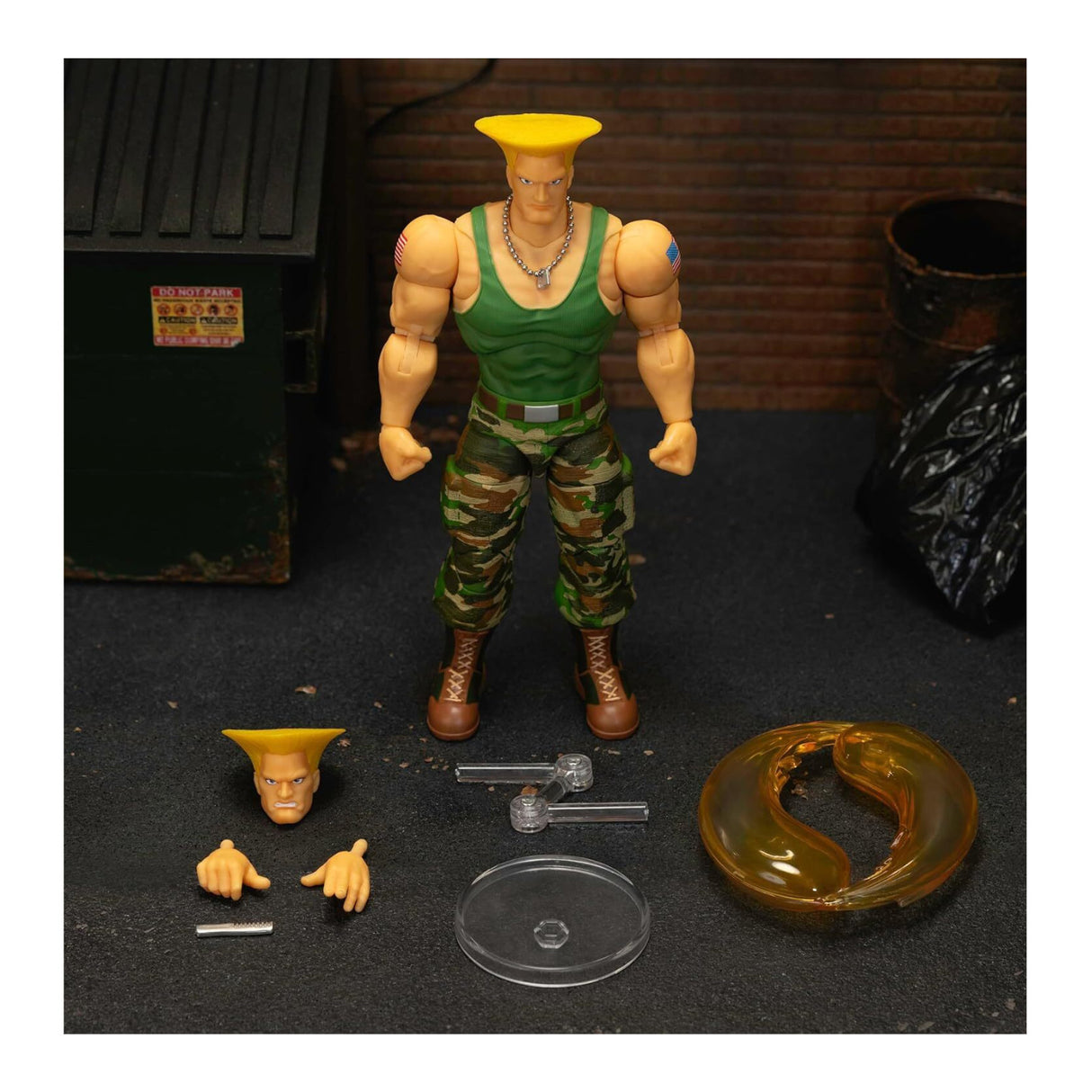 Jada Toys Street Fighter II Guile 6-in Articulated Collectible Action Figure