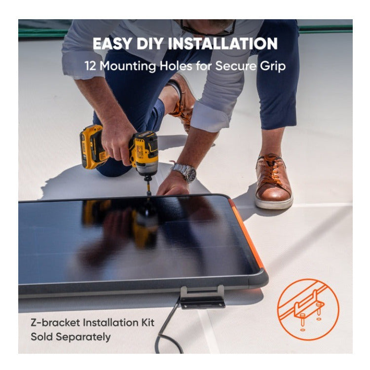 Jackery SolarSaga 100 Prime Solar Panel: 100W Bifacial Flexible Outdoor Power