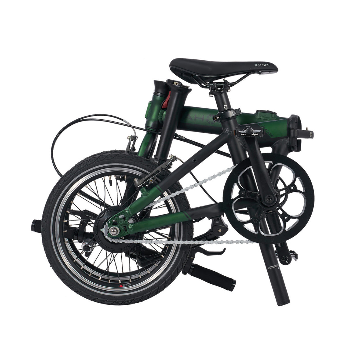 Dahon K-Feather Folding Electric Bike (Forest Green)