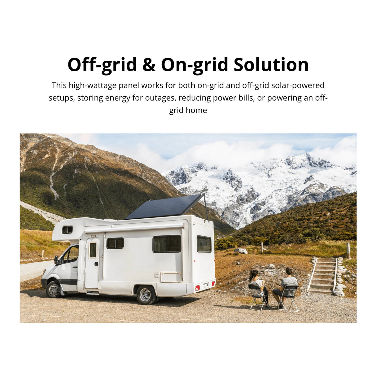 EcoFlow 400W Rigid Solar Panel with IP68 Weatherproof Frame (2-Pack)