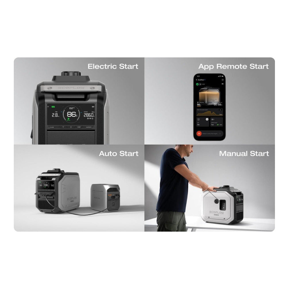 EcoFlow Smart Generator 3000 (Dual Fuel) Backup Generator with App Control