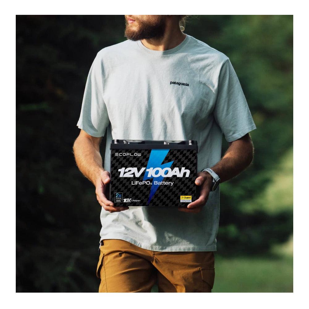 EcoFlow Lithium 12V 100Ah Deep Cycle LiFePO4 Battery