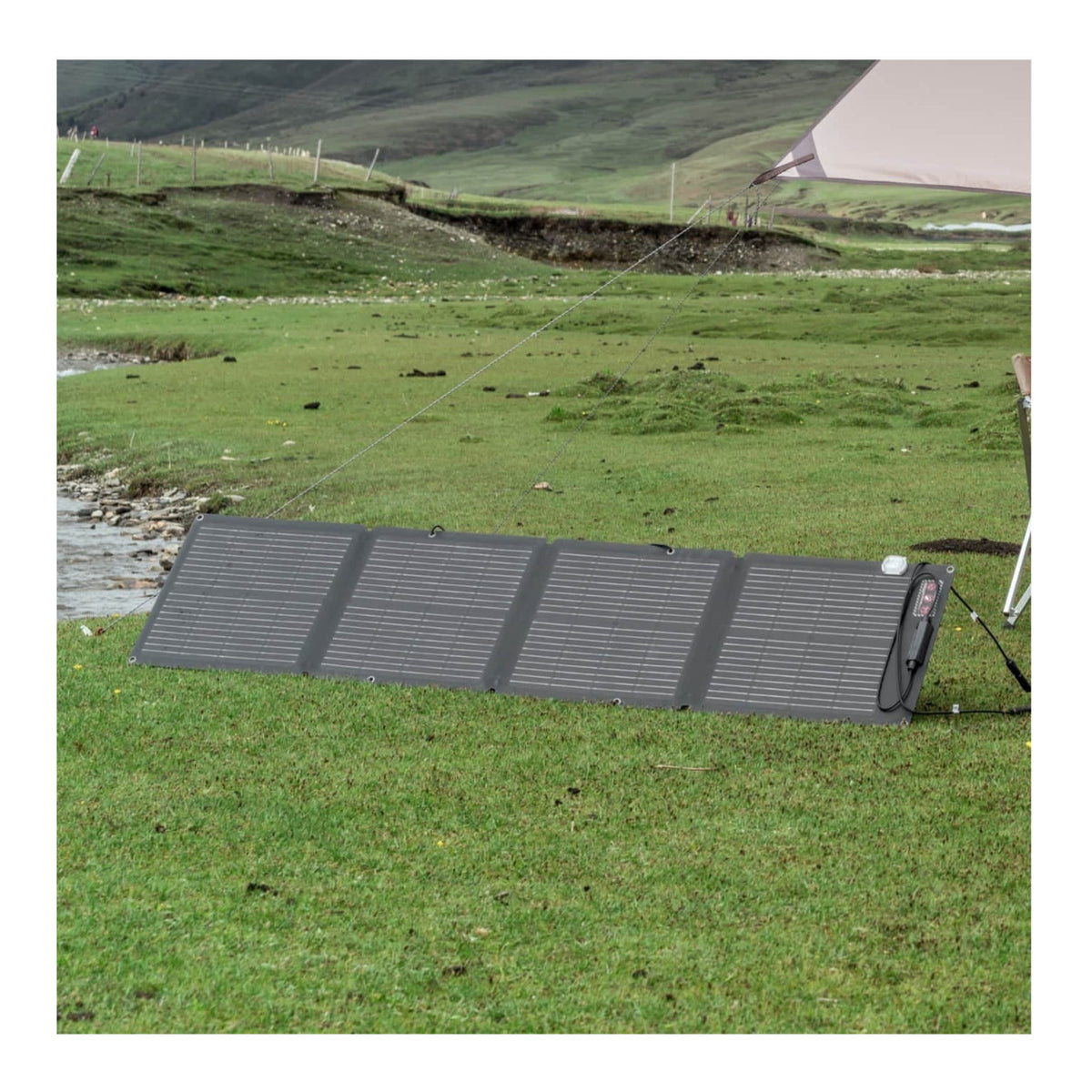 EcoFlow Foldable 110W Solar Panel - IP68 Waterproof with Carry Case (Black)