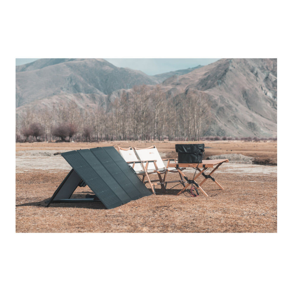 EcoFlow 220W Bifacial Portable Solar Panel - IP68 Water-Resistant (Black)