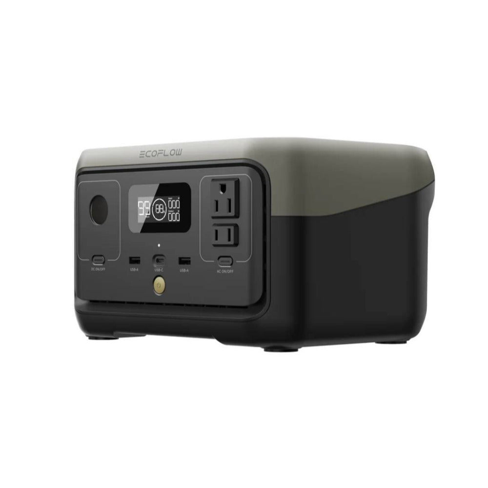 EcoFlow RIVER 2 256Wh 300W Portable Power Station with 110-Watt Solar Panel