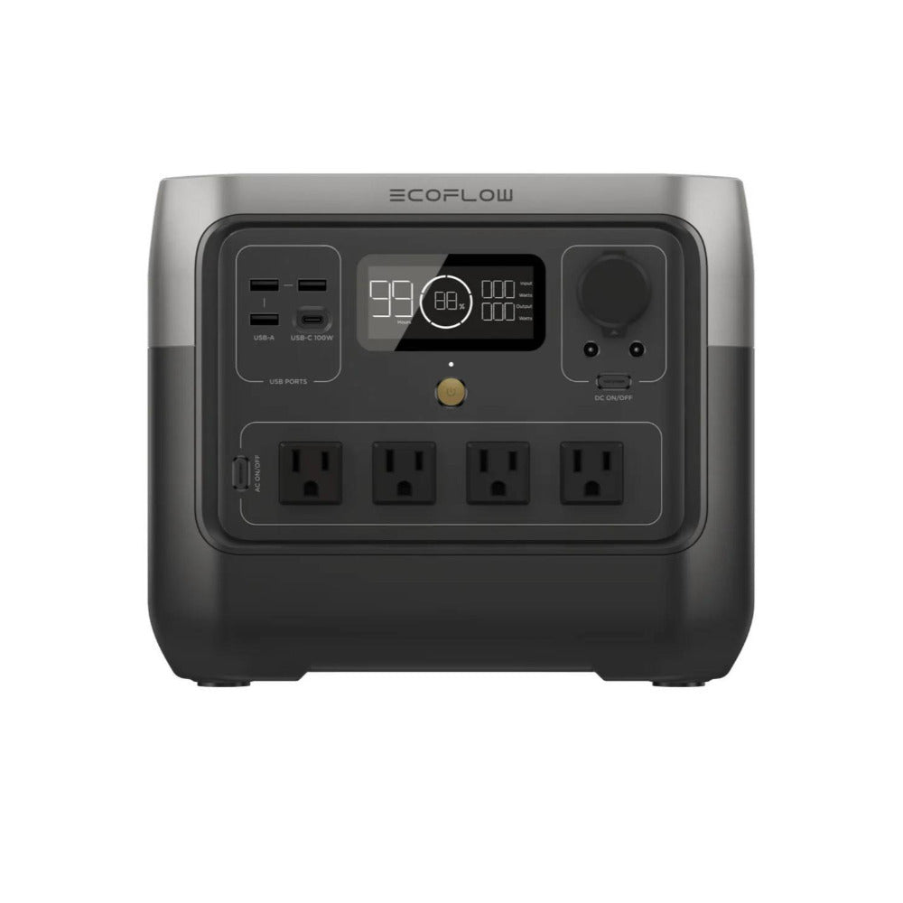 EcoFlow RIVER 2 Pro 768Wh 800W Portable Power Station with 110-Watt Solar Panel