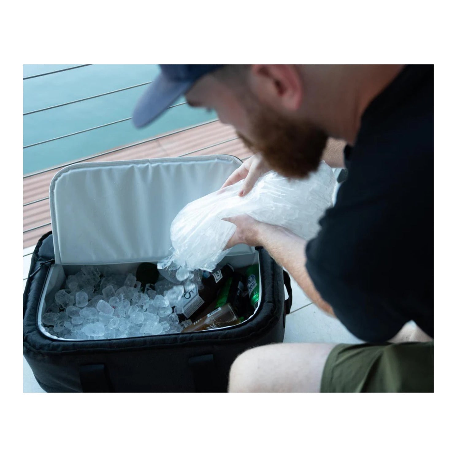 AO Coolers Canvas Stow N Go Series 38-Pack Soft Cooler (Black)