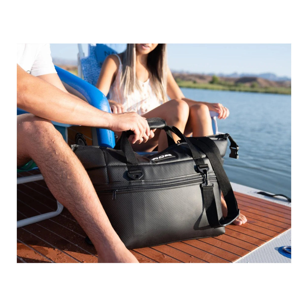 AO Coolers Carbon Series 24-Pack Soft Cooler  Leak-Proof and Durable (Black)