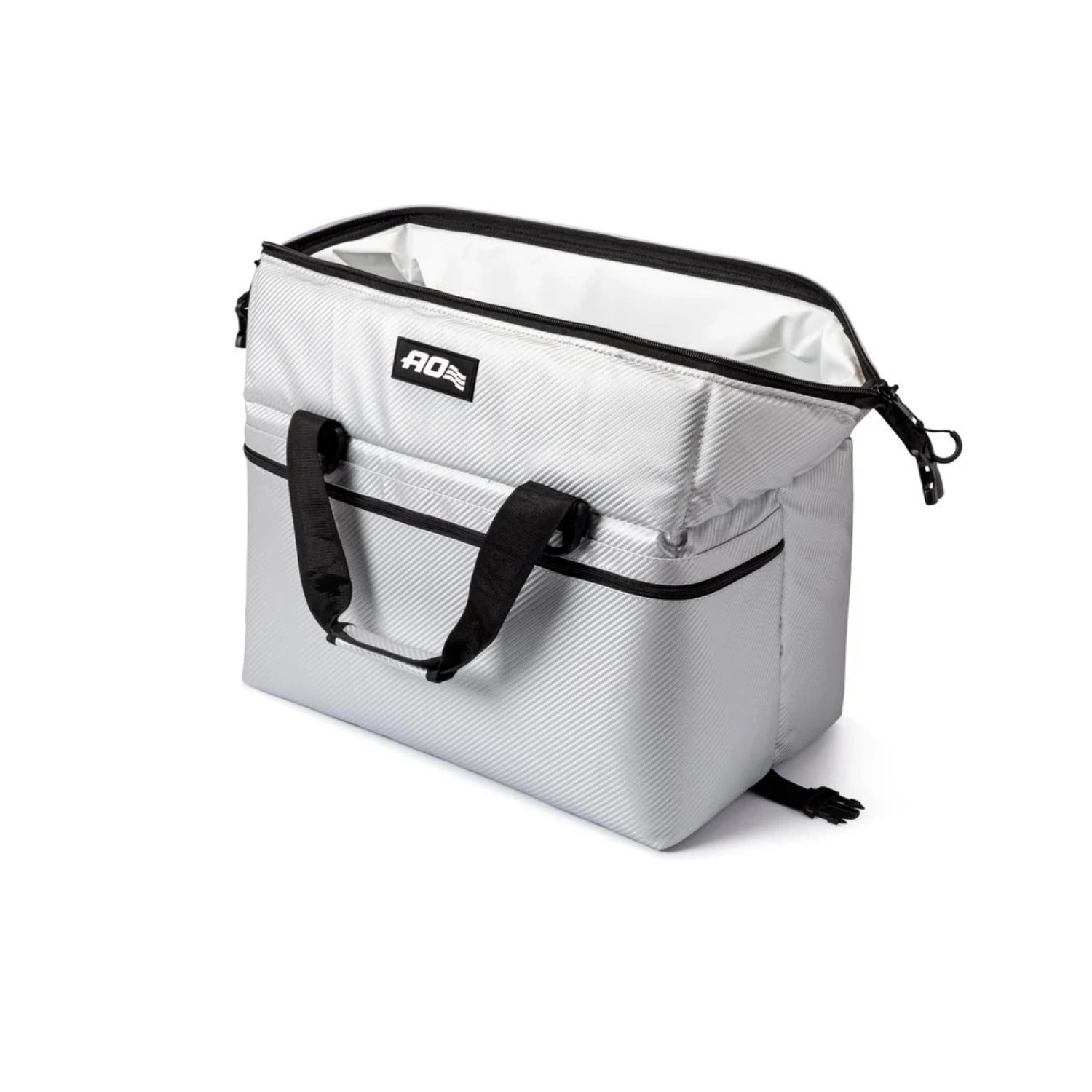 AO Coolers Carbon Series 48-Pack Soft Cooler  Leak-Proof and Durable (Silver)