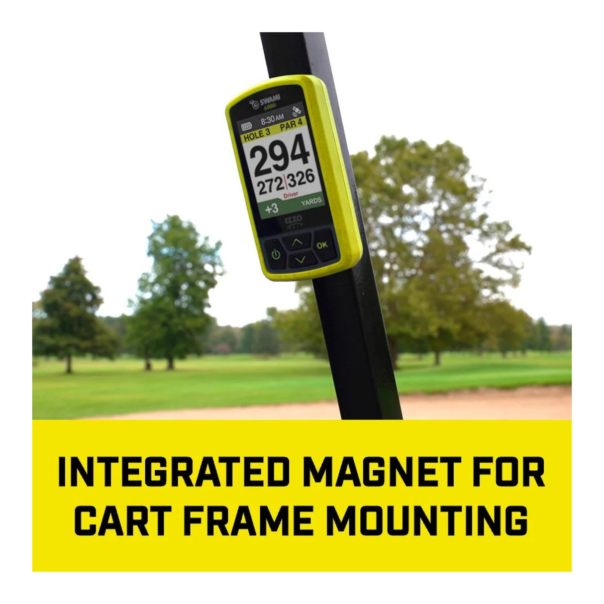 Izzo Golf Swami 6000I GPS Rangefinder - Preloaded with 38,000 course (Yellow)