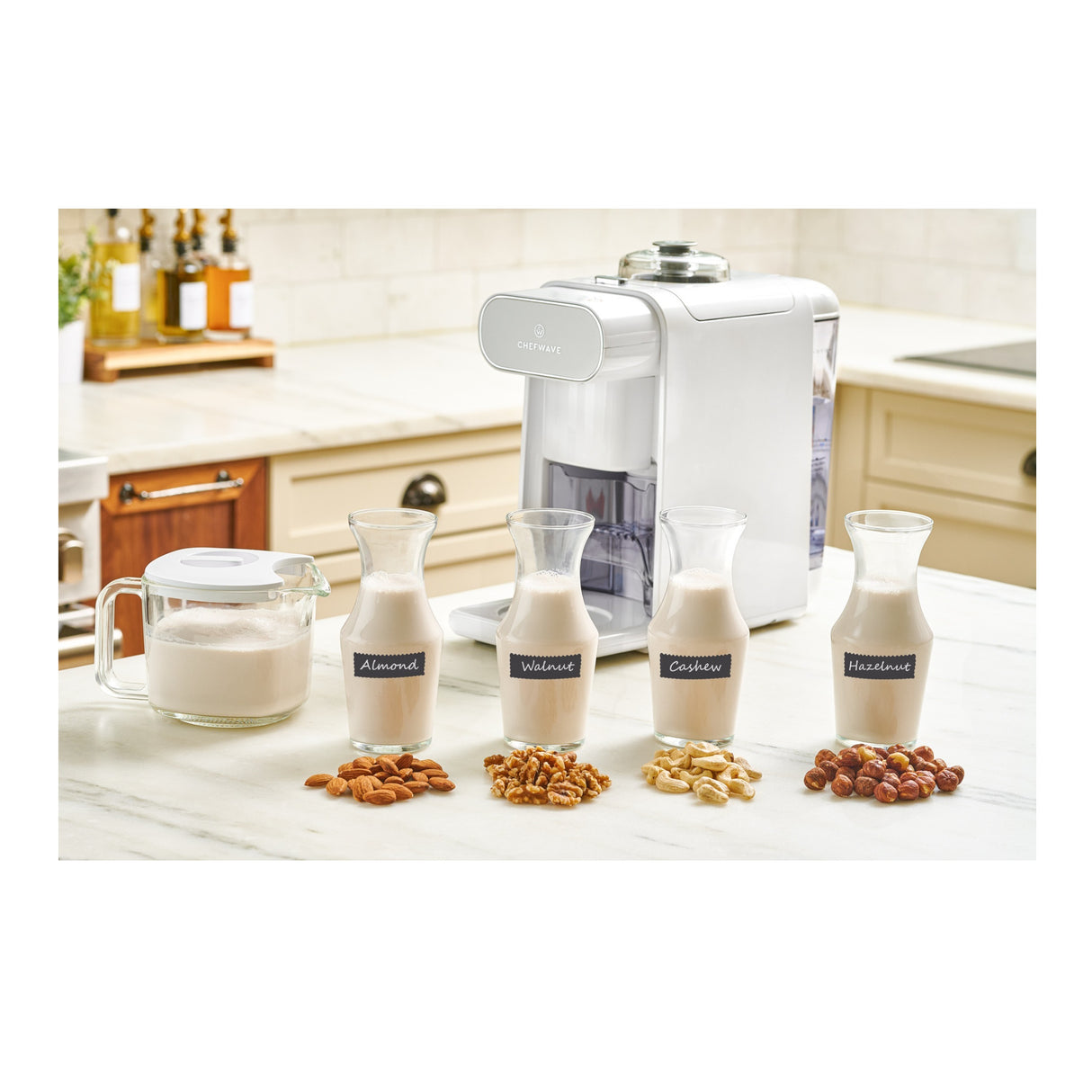 ChefWave Milkmade Non-Dairy Milk Maker with Auto-Clean & Nut Platter