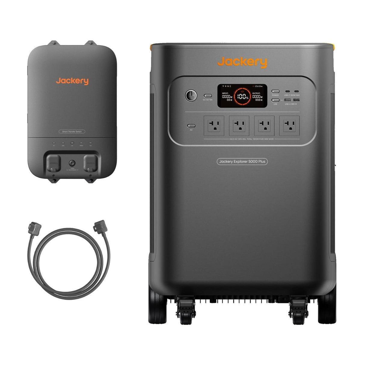 Jackery Explorer 5000 Plus Power Station with Smart Transfer Switch