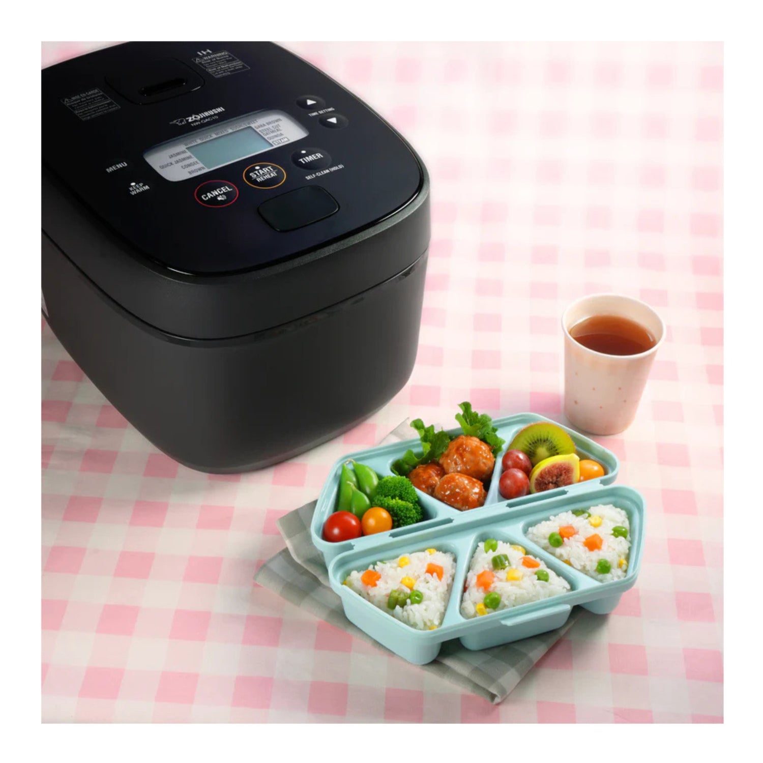Zojirushi NW-JEC18BA Pressure Induction Heating Rice Cooker (10-Cup) Bundle