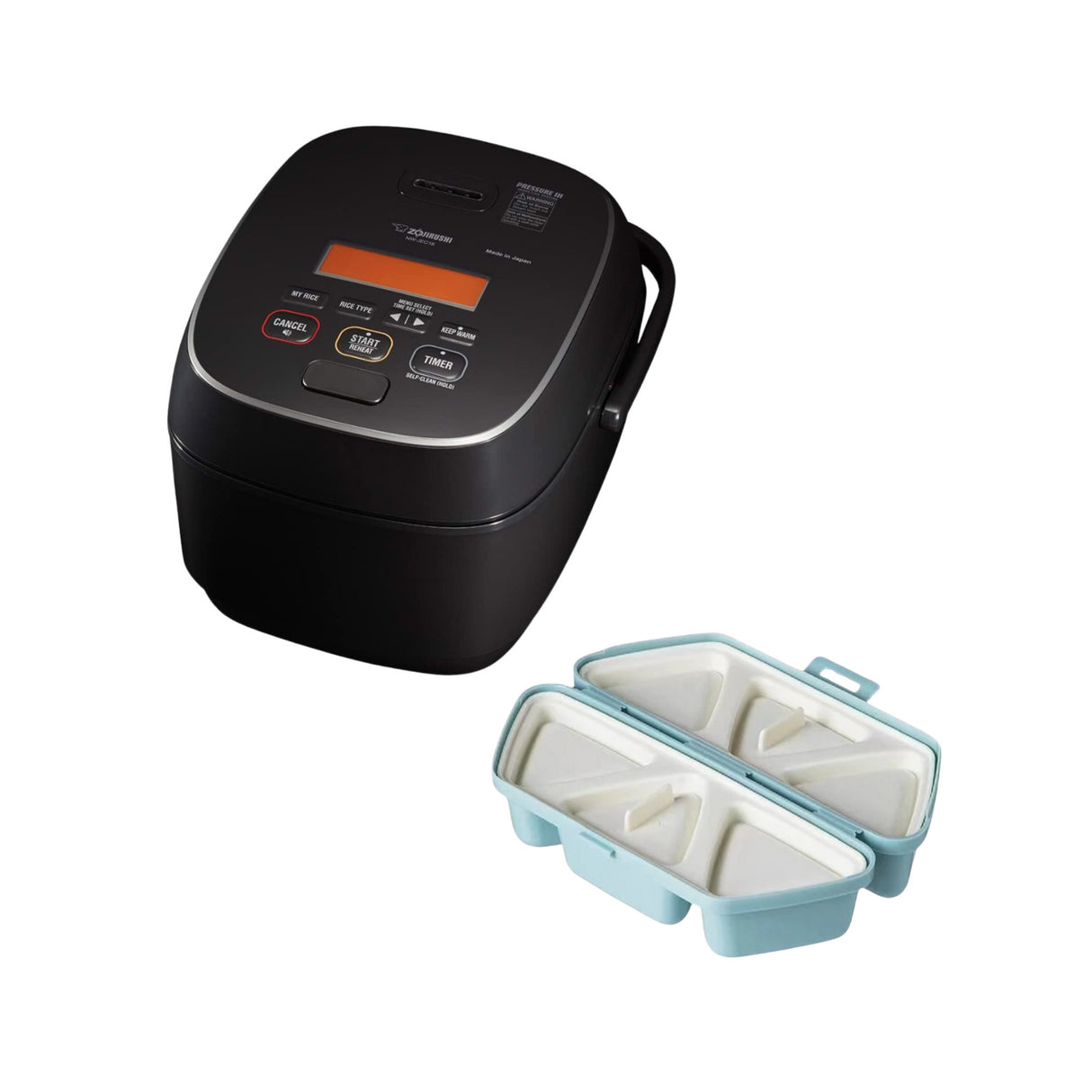 Zojirushi NW-JEC18BA Pressure Induction Heating Rice Cooker (10-Cup) Bundle